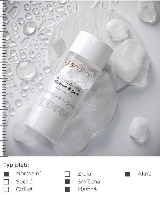 Ekseption - SALICYLIC POWDER cleanse & peel - 45g - Obrázek 2